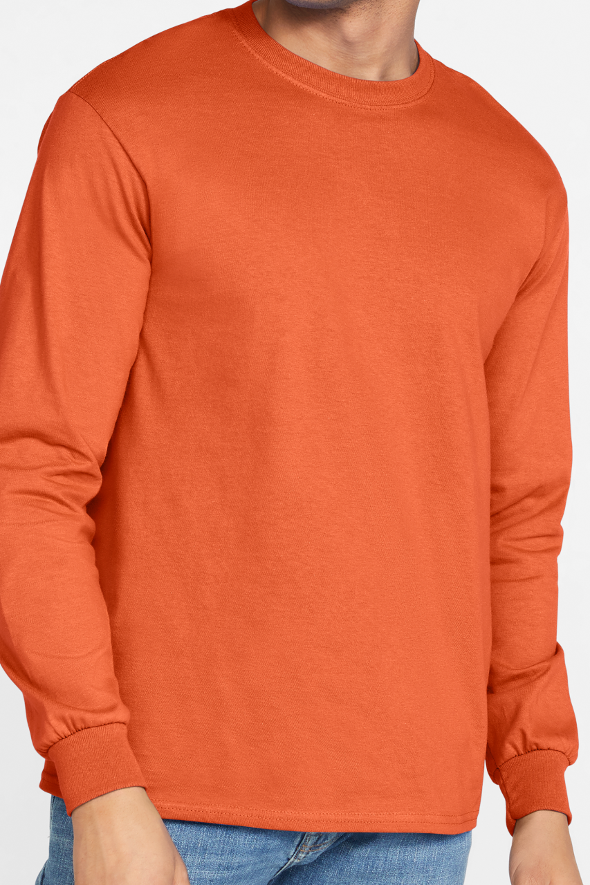 GI2400 - ULTRA COTTON™ ADULT LONG SLEEVE T-SHIRT – Mărimi 2XL, 3XL, 4XL, 5XL, S