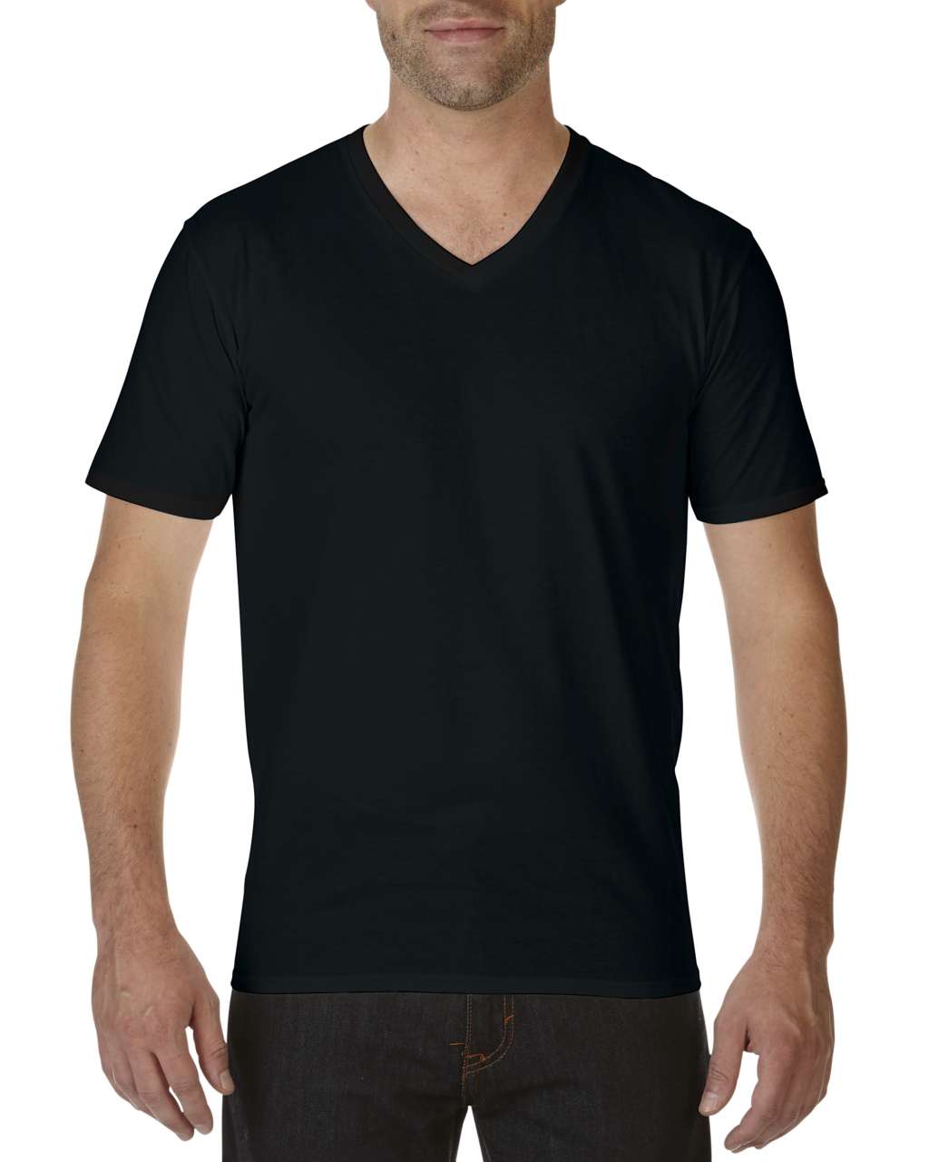 GI41V00 - PREMIUM COTTON® ADULT V-NECK T-SHIRT