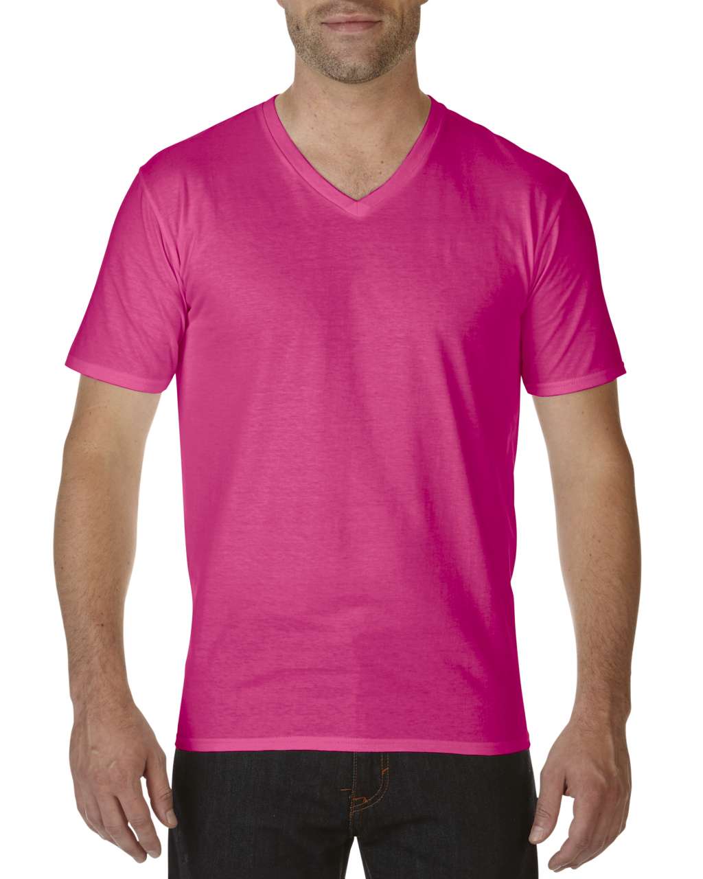 GI41V00 - PREMIUM COTTON® ADULT V-NECK T-SHIRT