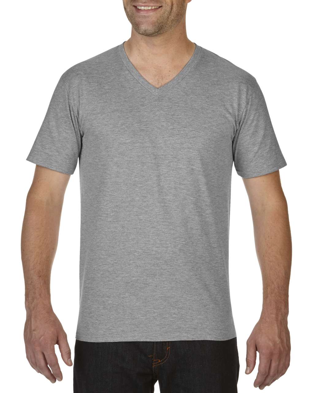 GI41V00 - PREMIUM COTTON® ADULT V-NECK T-SHIRT