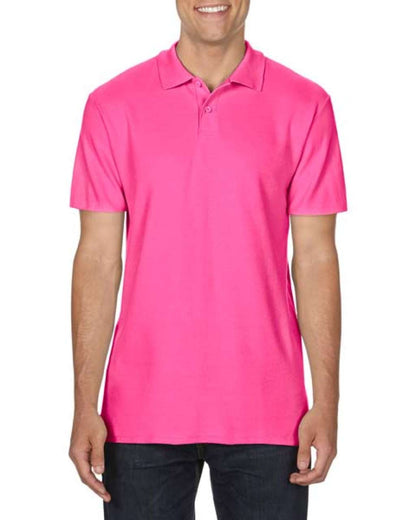 GI64800 - SOFTSTYLE® ADULT DOUBLE PIQUÉ POLO – Mărimi 2XL, 3XL, 4XL, S, M, L