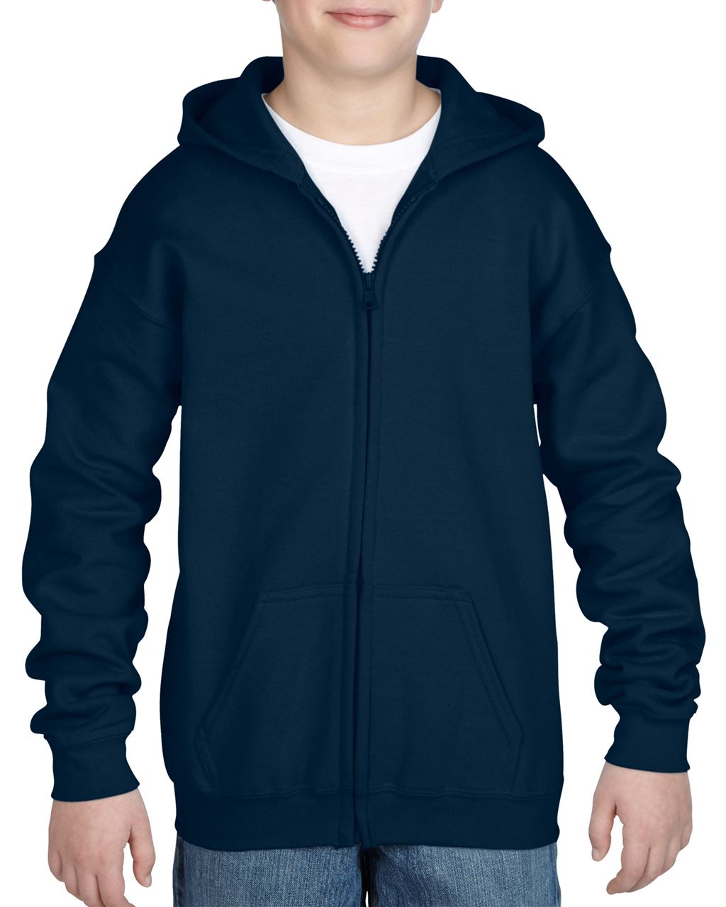 GIB18600 - HEAVY BLEND™ YOUTH FULL ZIP HOODED SWEATSHIRT