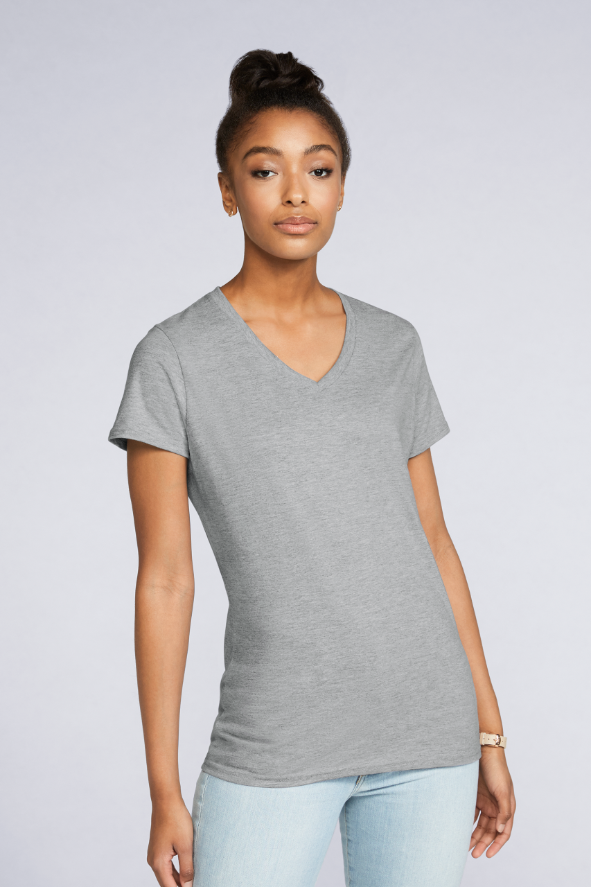 GIL4100V - PREMIUM COTTON® LADIES' V-NECK T-SHIRT