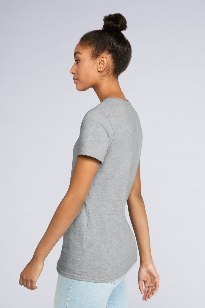 GIL4100V - PREMIUM COTTON® LADIES' V-NECK T-SHIRT