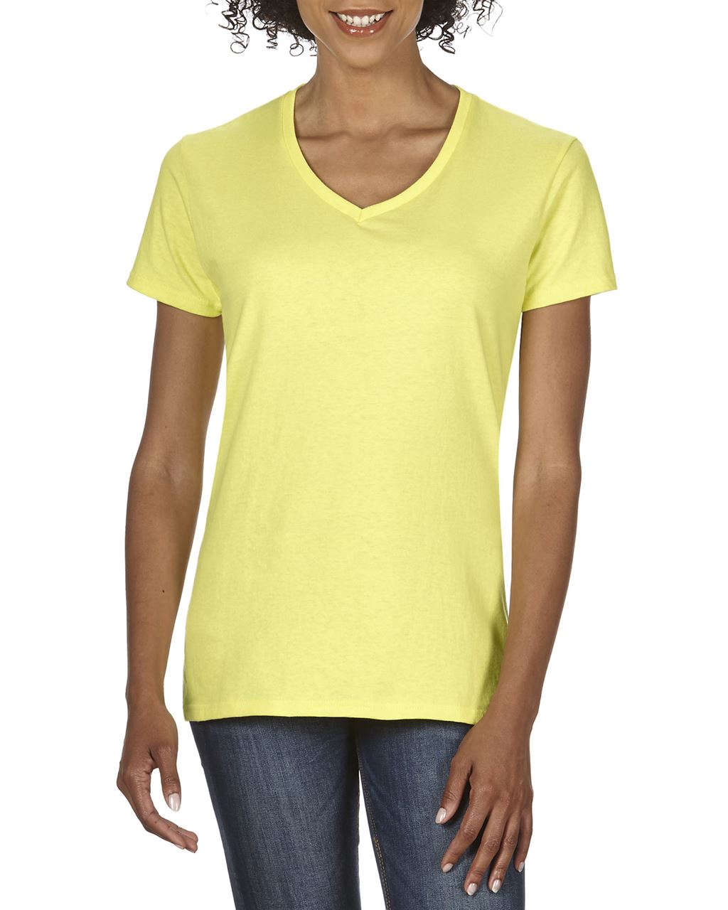GIL4100V - PREMIUM COTTON® LADIES' V-NECK T-SHIRT