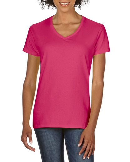 GIL4100V - PREMIUM COTTON® LADIES' V-NECK T-SHIRT