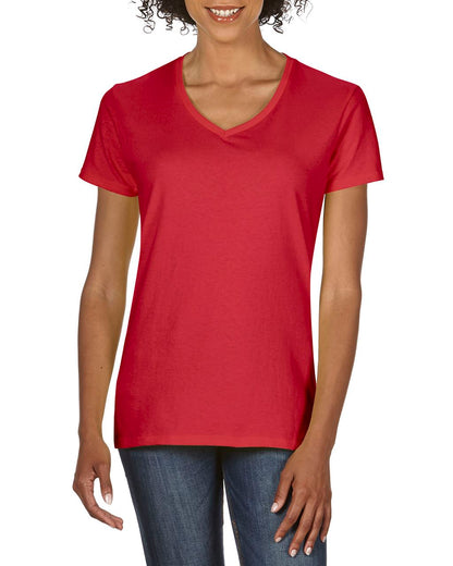 GIL4100V - PREMIUM COTTON® LADIES' V-NECK T-SHIRT