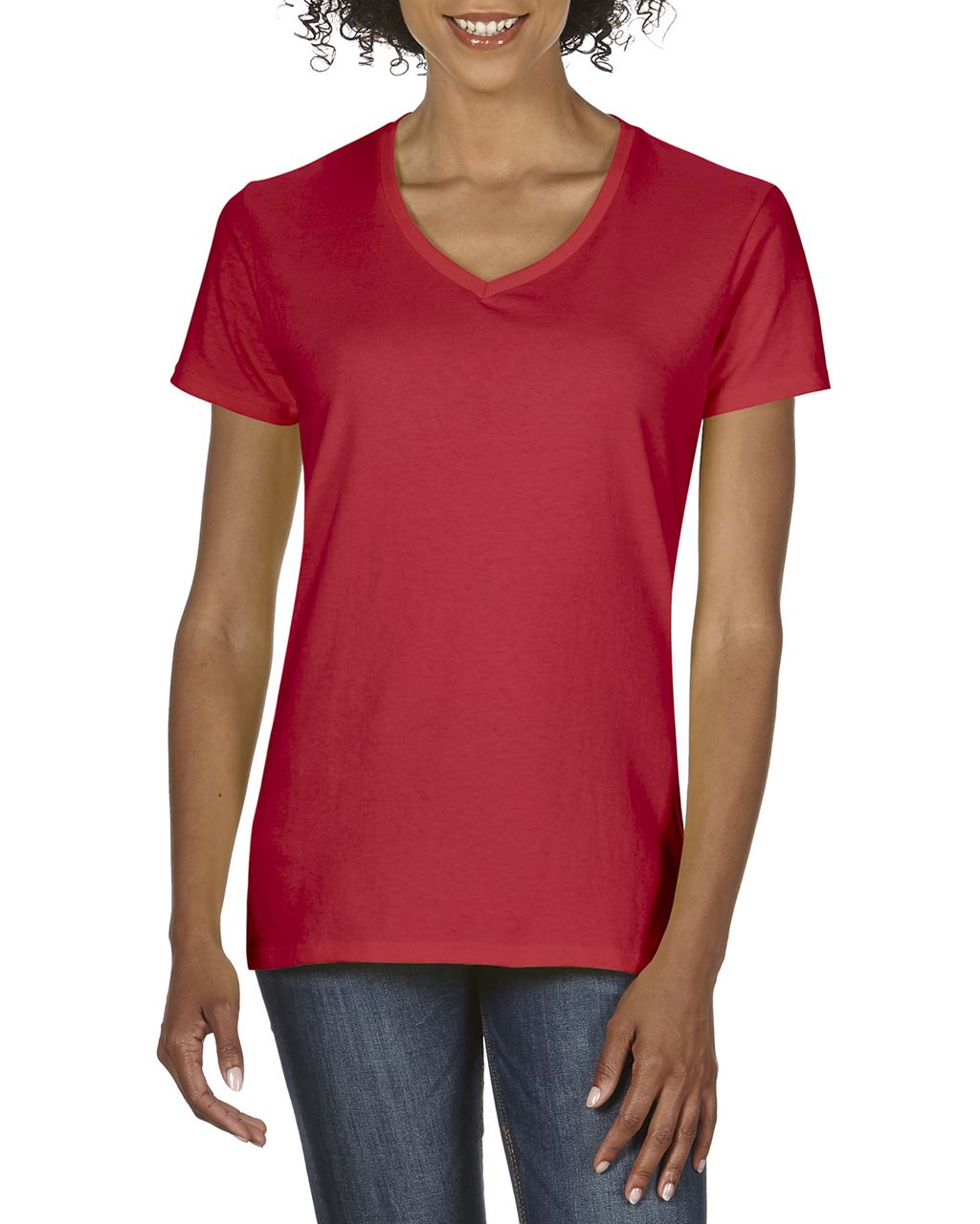 GIL4100V - PREMIUM COTTON® LADIES' V-NECK T-SHIRT