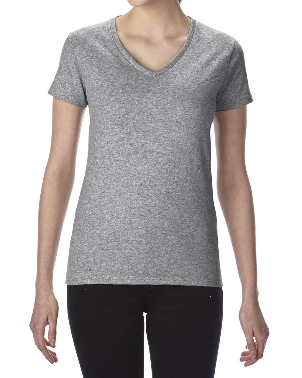 GIL4100V - PREMIUM COTTON® LADIES' V-NECK T-SHIRT