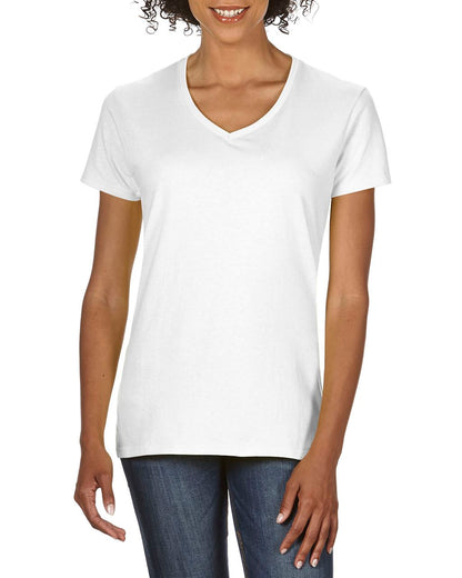 GIL4100V - PREMIUM COTTON® LADIES' V-NECK T-SHIRT