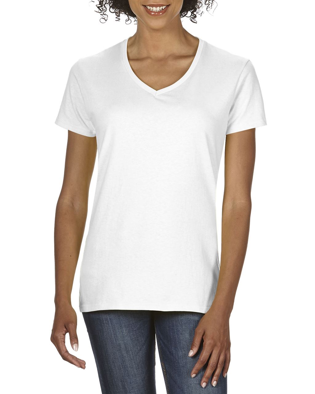 GIL4100V - PREMIUM COTTON® LADIES' V-NECK T-SHIRT