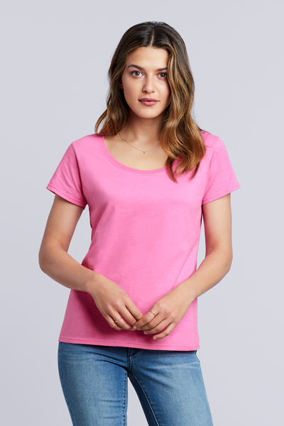 GIL64550 - SOFTSTYLE® LADIES' DEEP SCOOP T-SHIRT