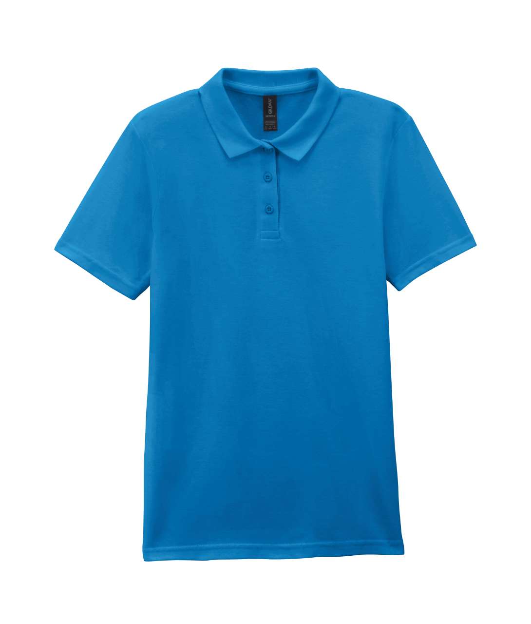 GIL64800-B3 - SOFTSTYLE® LADIES' DOUBLE PIQUÉ POLO WITH 3 COLOUR-MATCHED BUTTONS