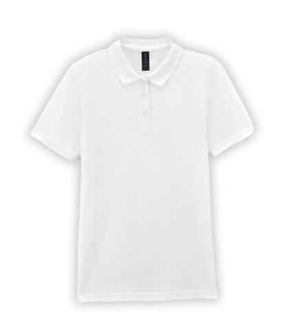 GIL64800-B3 - SOFTSTYLE® LADIES' DOUBLE PIQUÉ POLO WITH 3 COLOUR-MATCHED BUTTONS