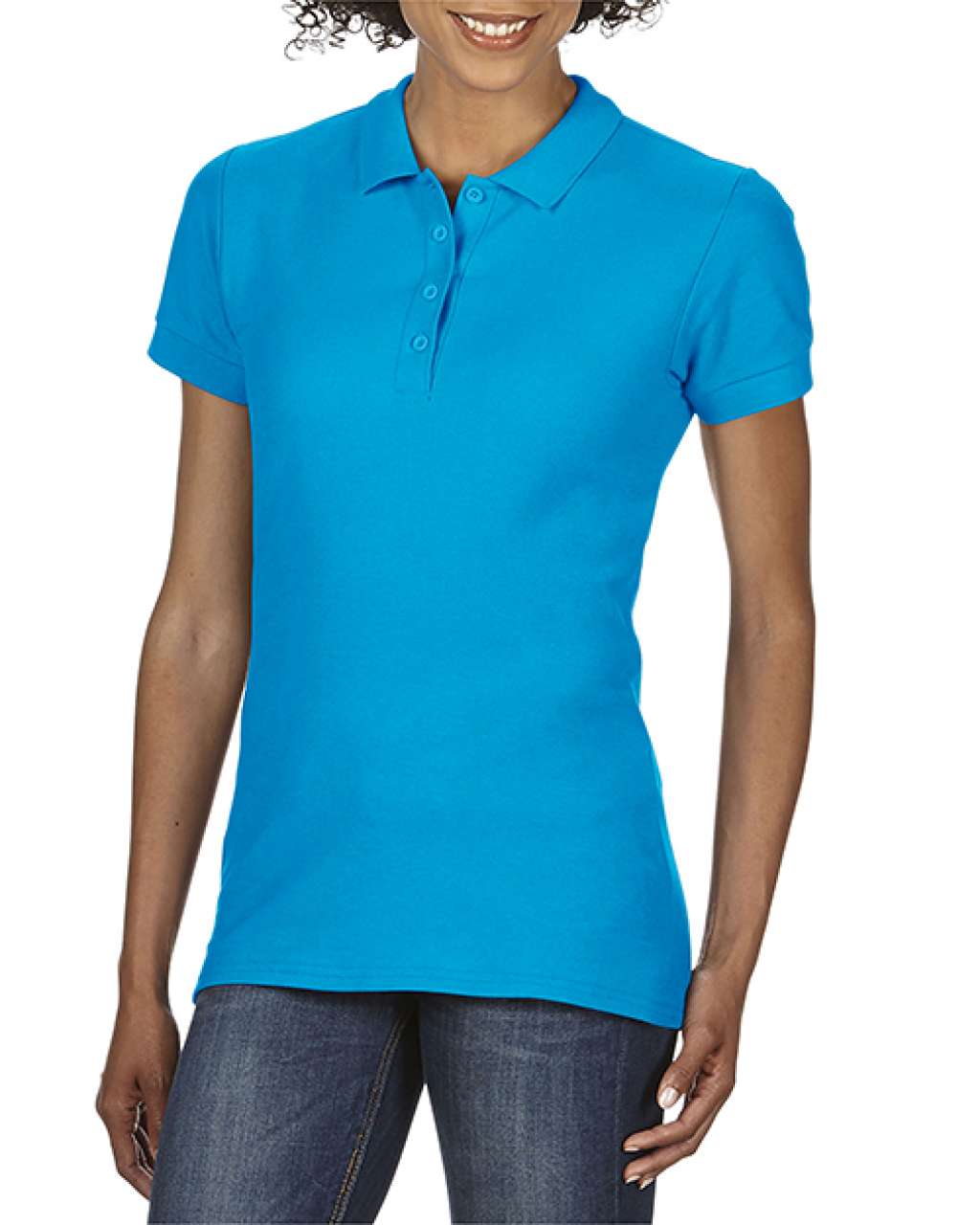 GIL64800 - SOFTSTYLE® LADIES' DOUBLE PIQUÉ POLO