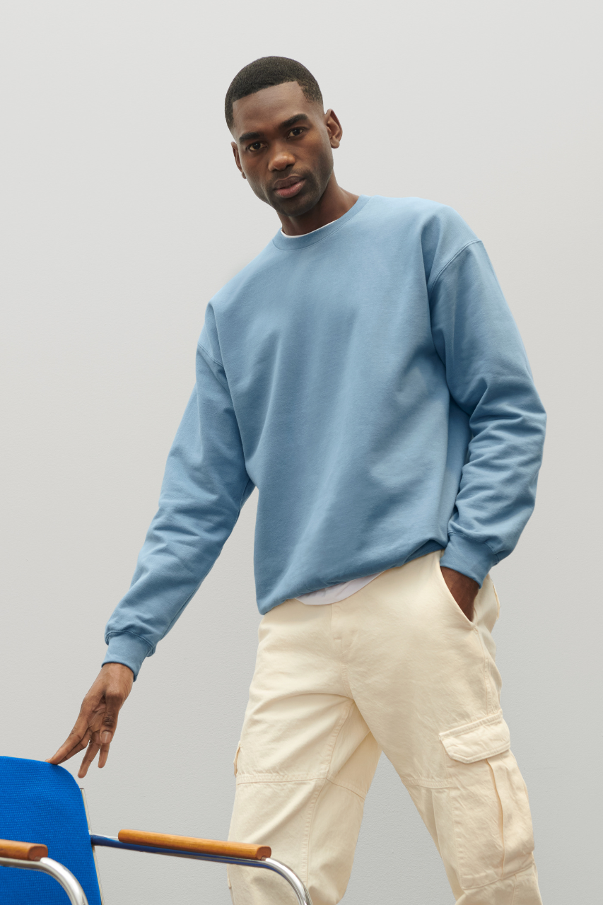 GISF000 - SOFTSTYLE® MIDWEIGHT FLEECE ADULT CREWNECK – Mărimi 2XL, 3XL, 4XL