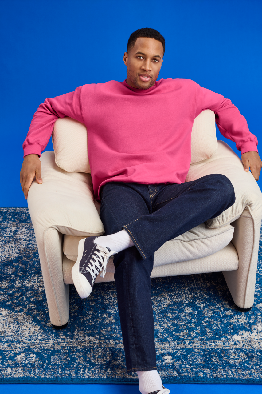 GISF000 - SOFTSTYLE® MIDWEIGHT FLEECE ADULT CREWNECK – Mărimi 2XL, 3XL, 4XL