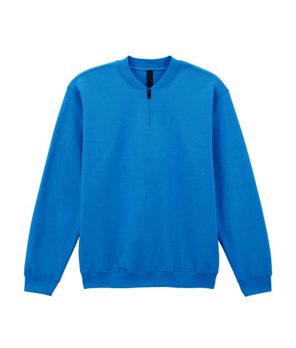 GISF008 - SOFTSTYLE MIDWEIGHT ADULT FLEECE 1/4 ZIP SWEATSHIRT