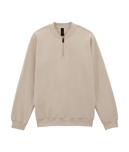 GISF008 - SOFTSTYLE MIDWEIGHT ADULT FLEECE 1/4 ZIP SWEATSHIRT