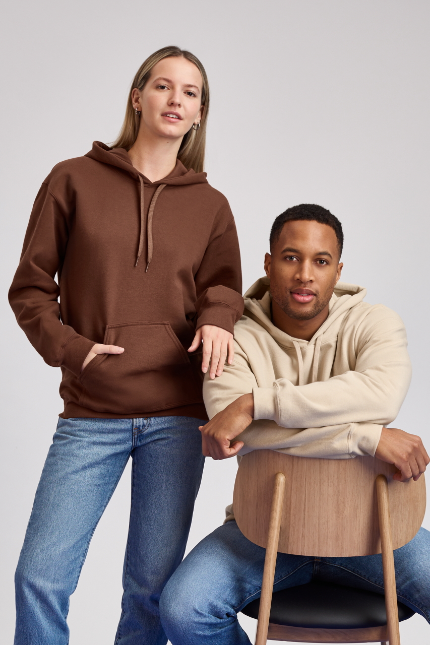 GISF500 - SOFTSTYLE® MIDWEIGHT FLEECE ADULT HOODIE – Mărimi 2XL, 3XL