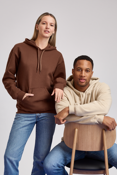 GISF500 - SOFTSTYLE® MIDWEIGHT FLEECE ADULT HOODIE – Mărimi M, L