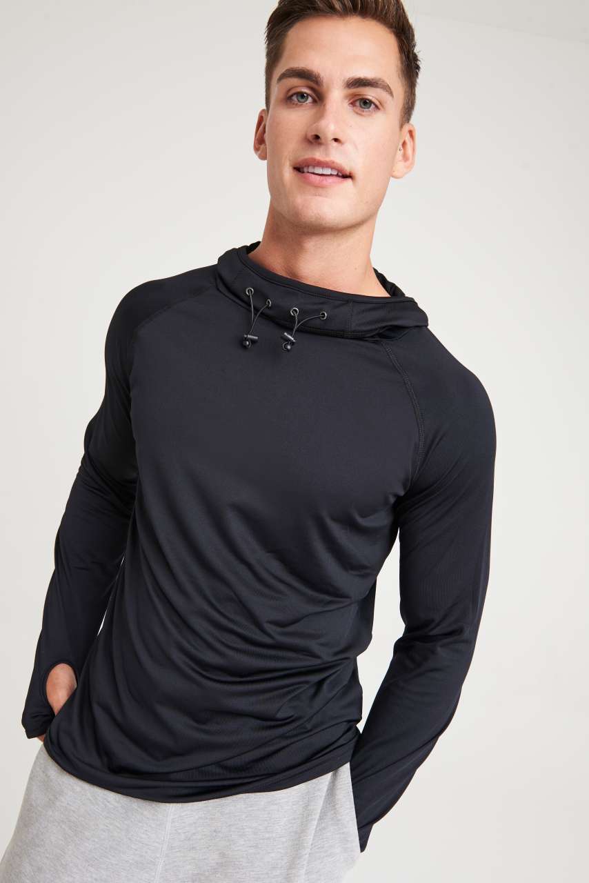 JC037 - MENS COOL COWL NECK TOP