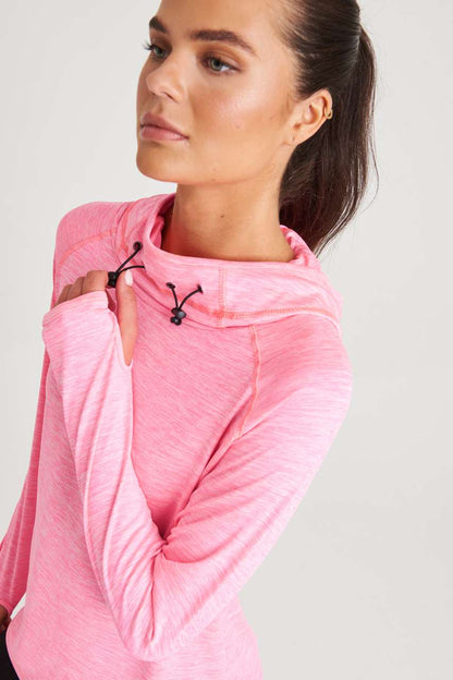 JC038 - WOMEN'S COOL COWL NECK TOP