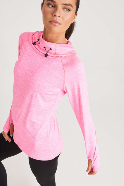 JC038 - WOMEN'S COOL COWL NECK TOP