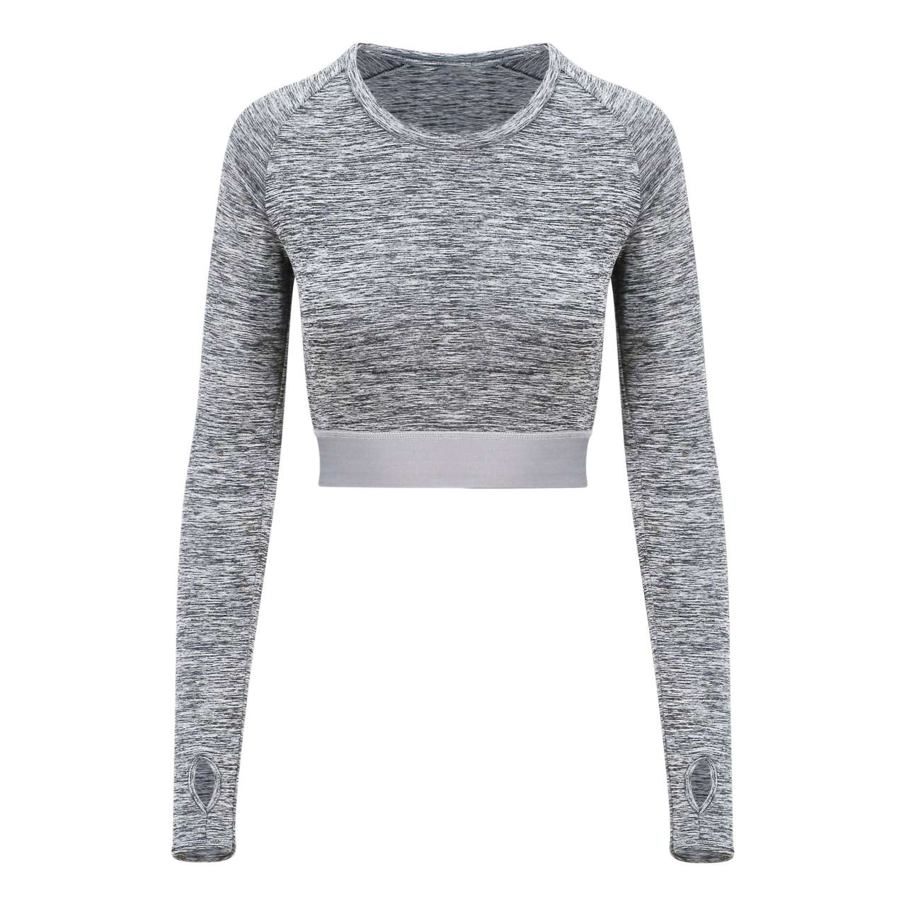 JC039 - WOMEN'S LONG SLEEVE CROP T