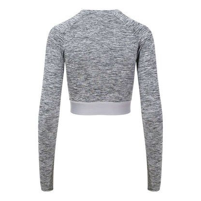 JC039 - WOMEN'S LONG SLEEVE CROP T