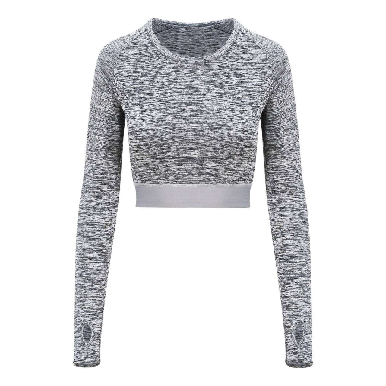 JC039 - WOMEN'S LONG SLEEVE CROP T