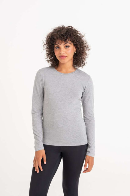 JT002F - LONG SLEEVE GIRLIE TRI-BLEND T