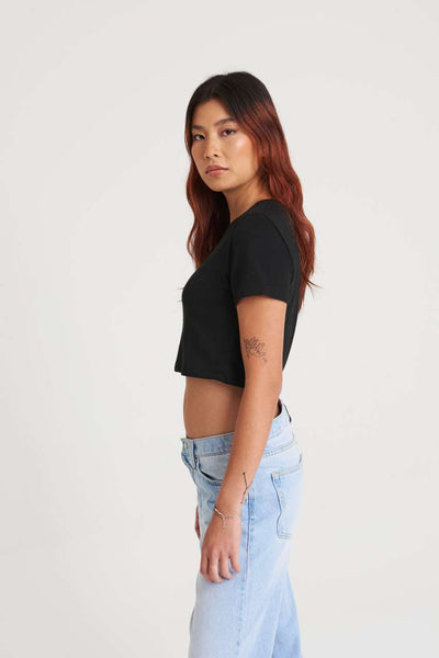 JT006 - WOMEN'S TRI-BLEND CROPPED T
