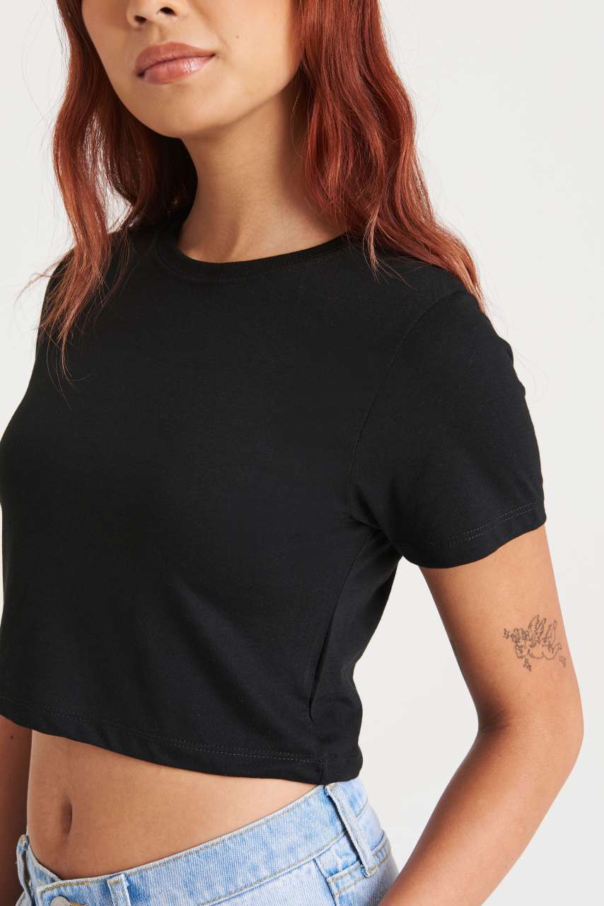 JT006 - WOMEN'S TRI-BLEND CROPPED T