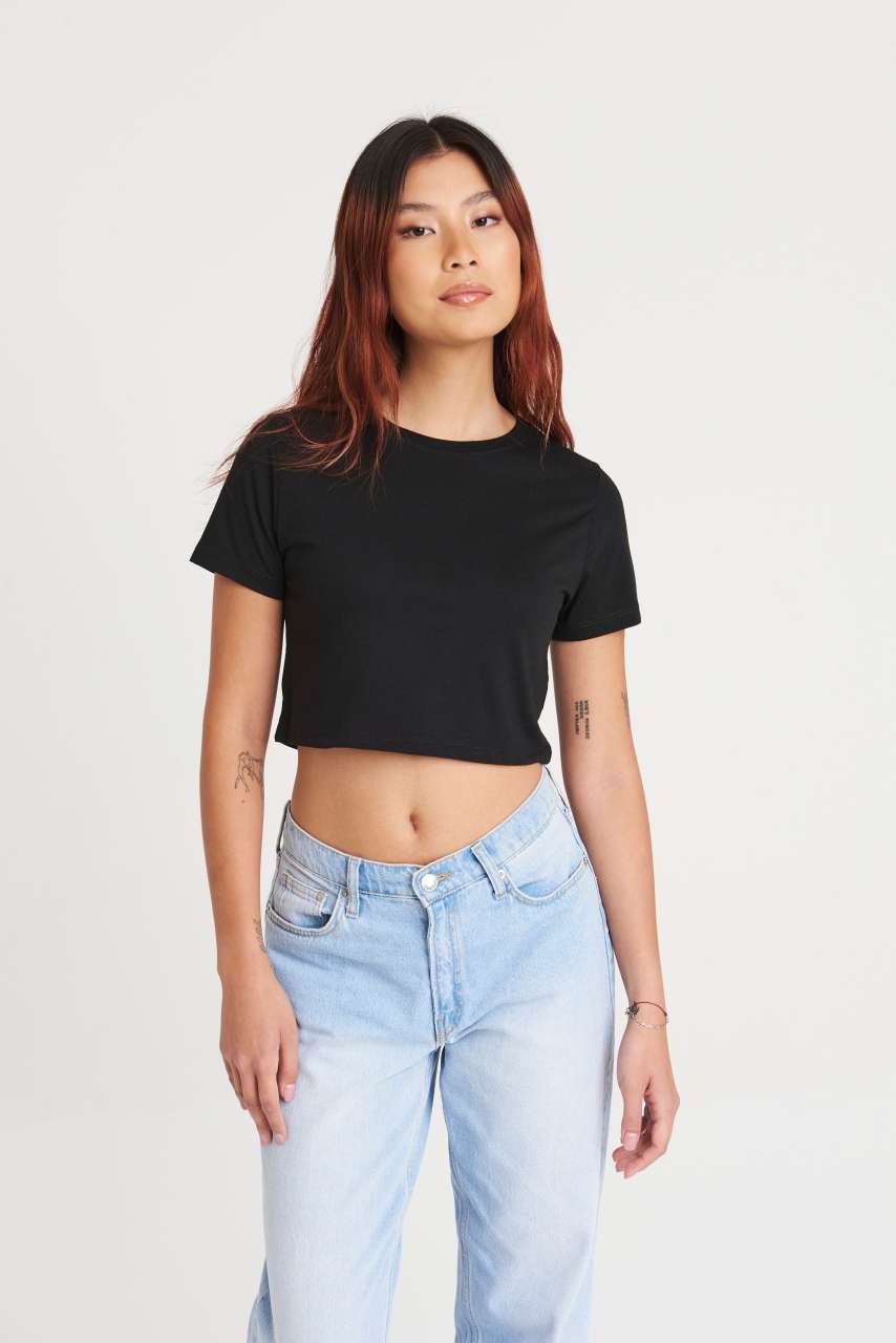 JT006 - WOMEN'S TRI-BLEND CROPPED T
