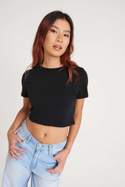 JT006 - WOMEN'S TRI-BLEND CROPPED T