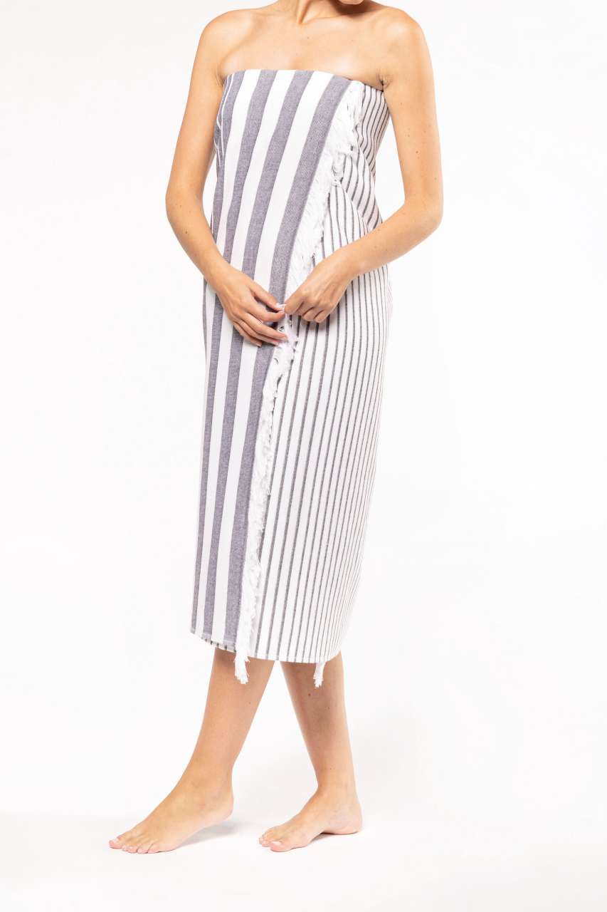 KA132 - STRIPED FRINGED FOUTA
