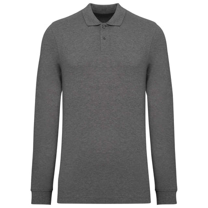 KA2027 - MEN’S ORGANIC 180 PIQUÉ POLO SHIRT LONG SLEEVES