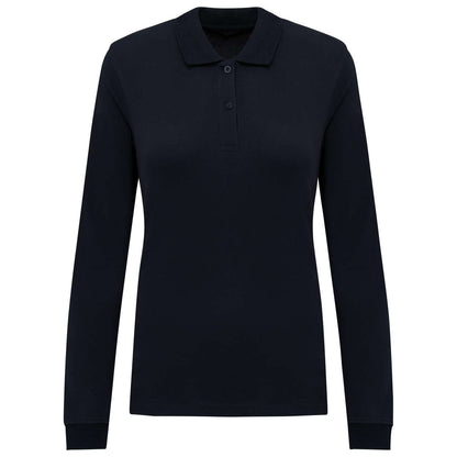KA2028 - LADIES’ ORGANIC 180 PIQUÉ POLO SHIRT LONG SLEEVES