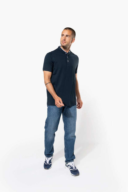 KA223 - MEN'S SHORT SLEEVE POLO SHIRT WITH MANDARIN COLLAR