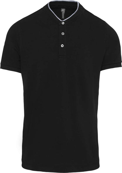 KA223 - MEN'S SHORT SLEEVE POLO SHIRT WITH MANDARIN COLLAR