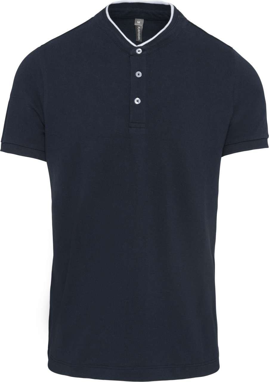 KA223 - MEN'S SHORT SLEEVE POLO SHIRT WITH MANDARIN COLLAR