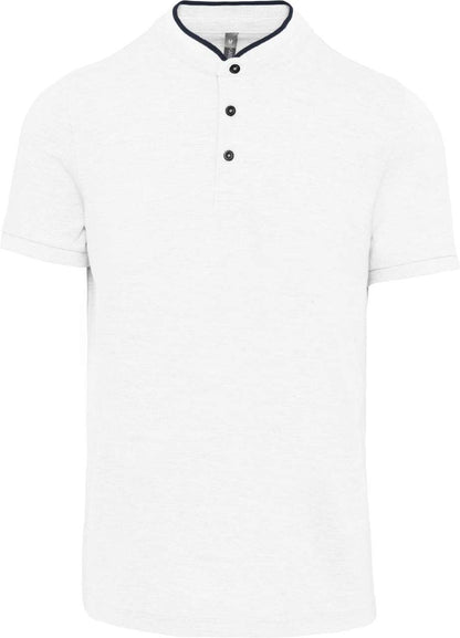 KA223 - MEN'S SHORT SLEEVE POLO SHIRT WITH MANDARIN COLLAR