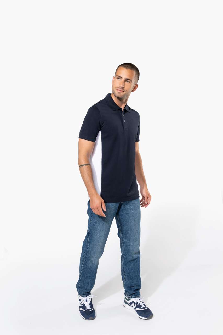 KA232 - FLAG - SHORT-SLEEVED TWO-TONE POLO SHIRT