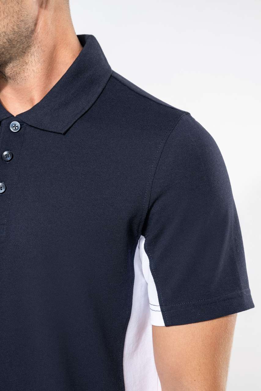 KA232 - FLAG - SHORT-SLEEVED TWO-TONE POLO SHIRT