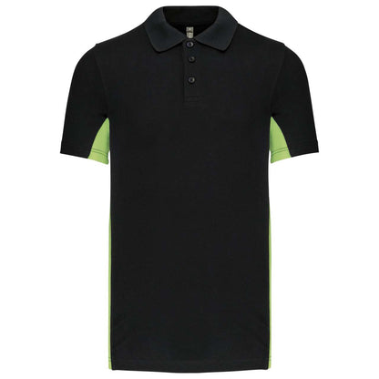 KA232 - FLAG - SHORT-SLEEVED TWO-TONE POLO SHIRT
