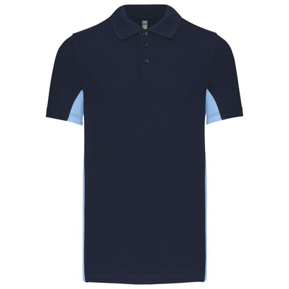 KA232 - FLAG - SHORT-SLEEVED TWO-TONE POLO SHIRT