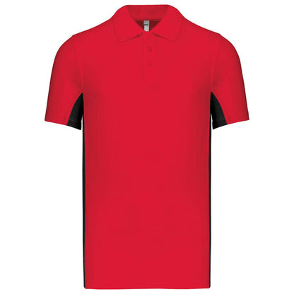 KA232 - FLAG - SHORT-SLEEVED TWO-TONE POLO SHIRT