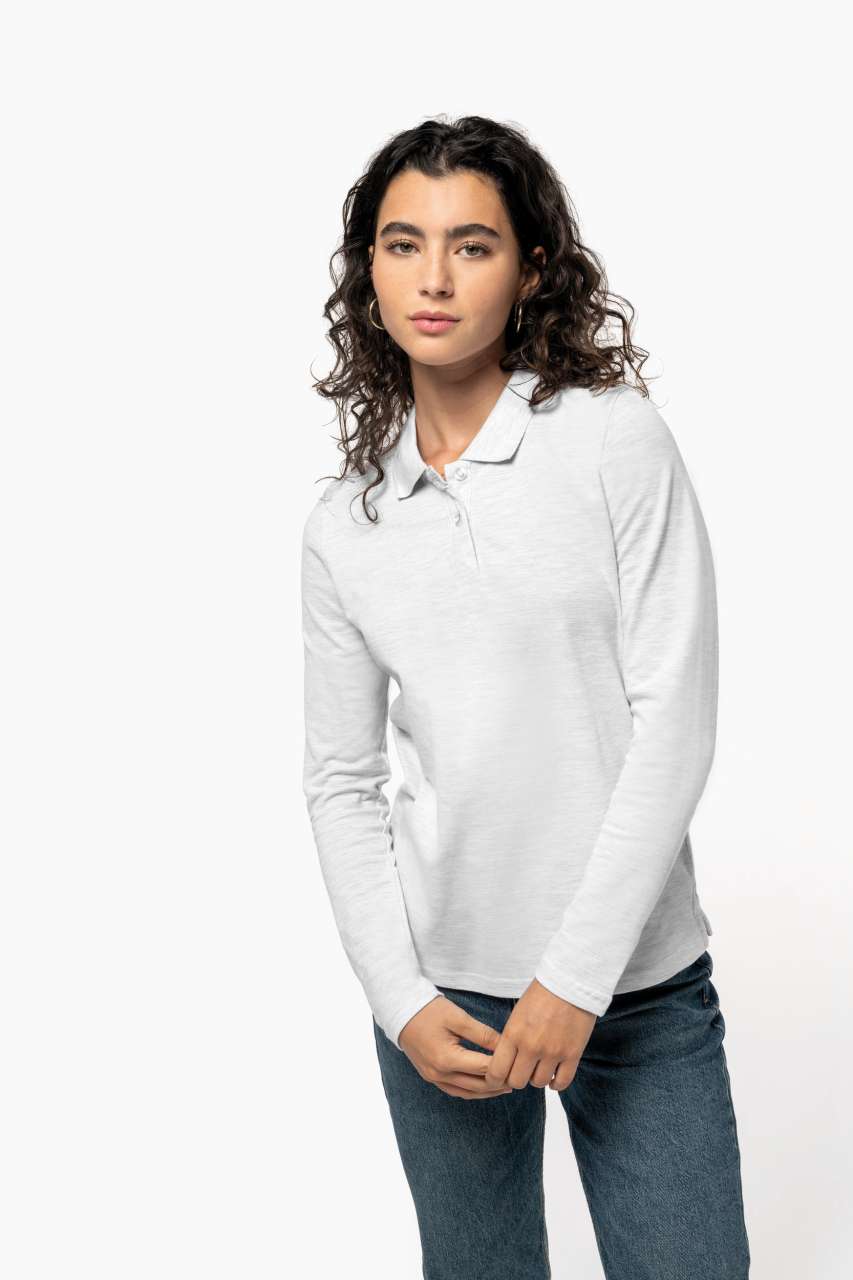 KA244 - LADIES' LONG-SLEEVED POLO SHIRT – Mărimi L, XL