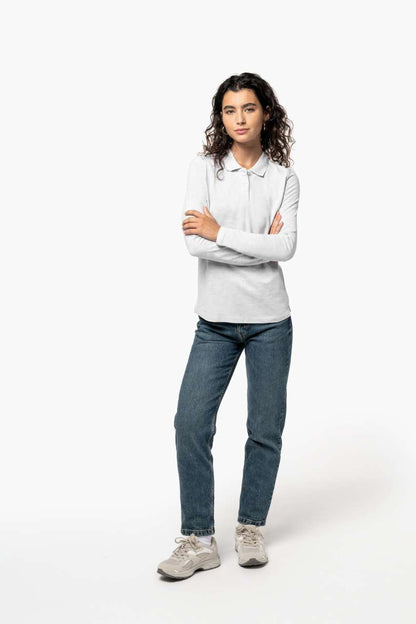 KA244 - LADIES' LONG-SLEEVED POLO SHIRT – Mărimi L, XL